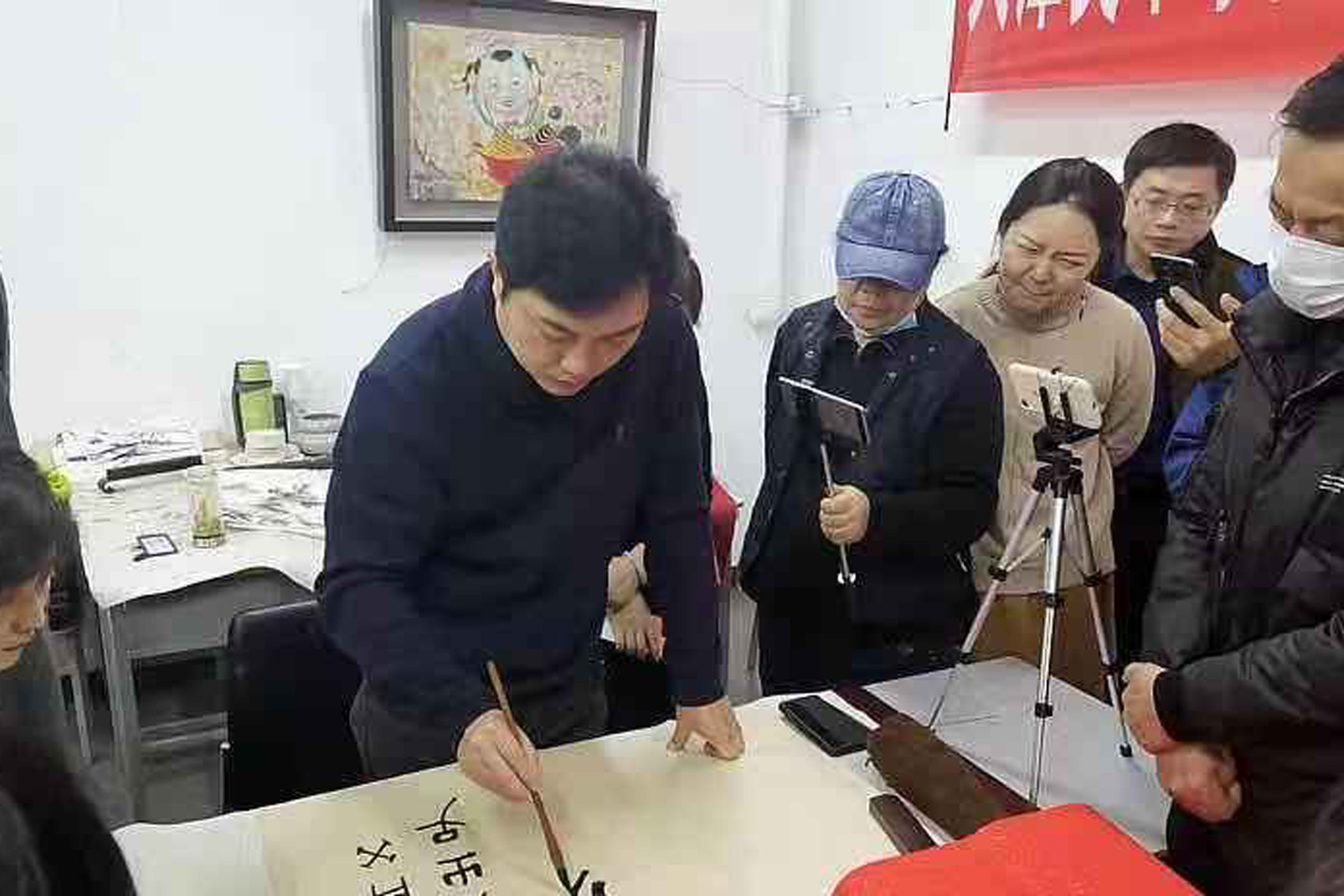 一次有益的工笔重彩青绿山水专业教学-专访天津美院李旭飞