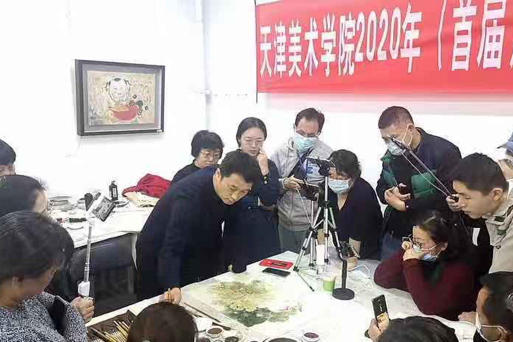 一次有益的工笔重彩青绿山水专业教学-专访天津美院李旭飞