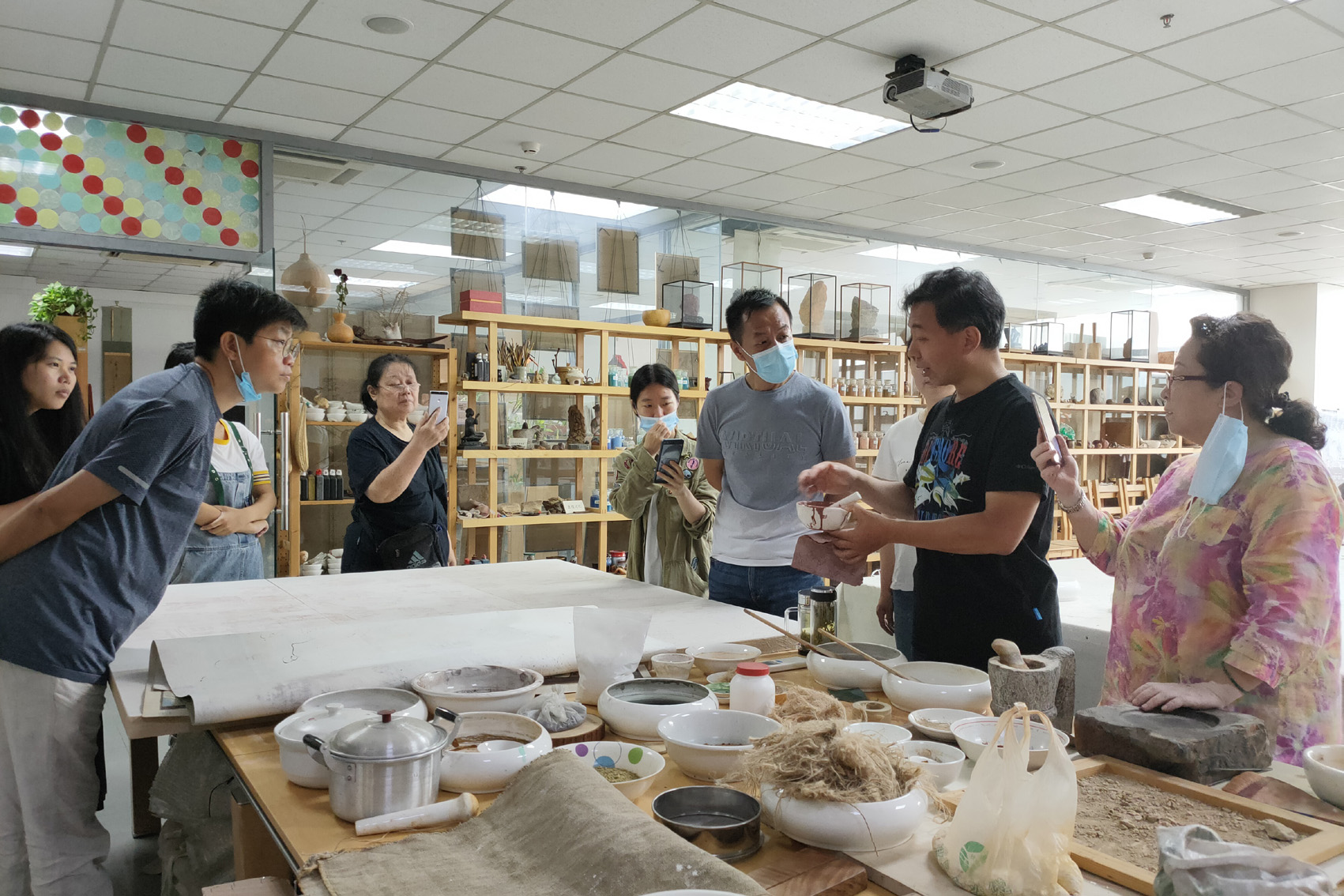 一次有益的工笔重彩青绿山水专业教学-专访天津美院李旭飞