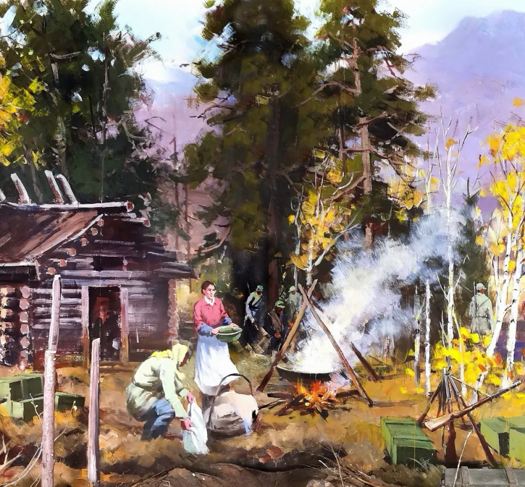 密林深处——潘文阁壁画作品欣赏