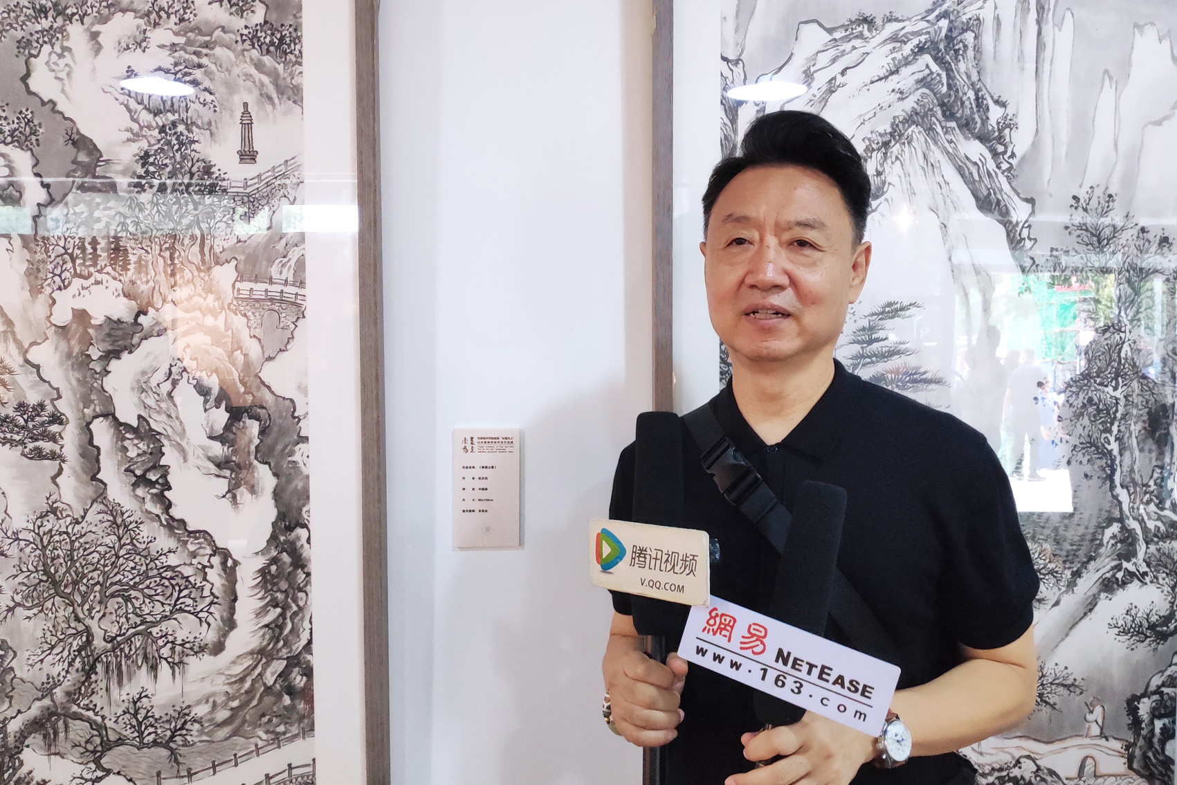 天津美术学院教授李旺接受采访天津美术学院教授,中国书画报常务副总